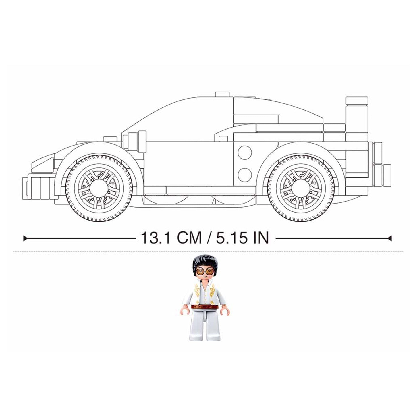 Playzu By Sluban F40 Car Building Blocks Toys || 6years to 14years