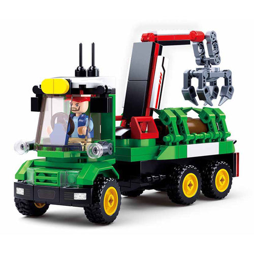 Sluban Log Trailer Building Blocks Toys || 6years to 14years - Open Box