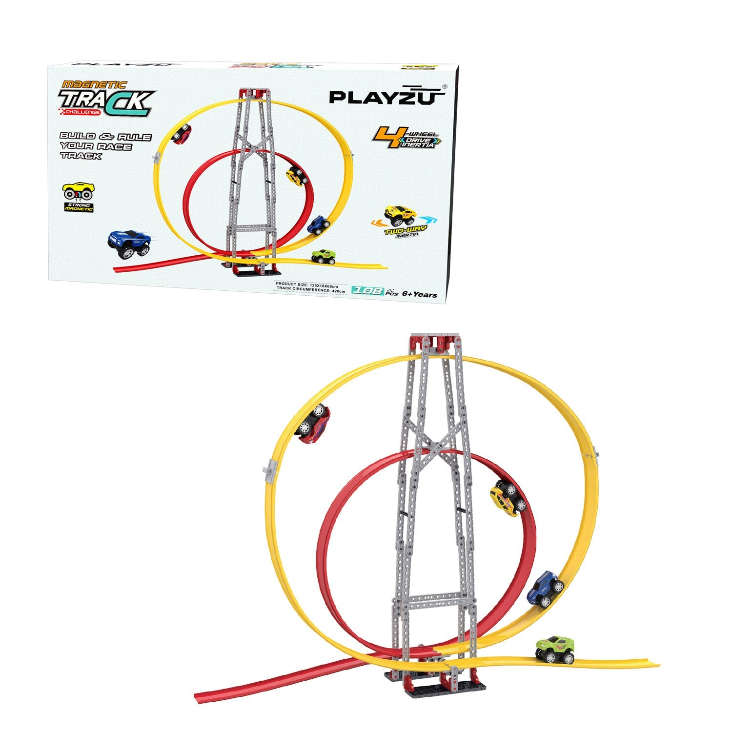 Playzu By Sluban Magnetic Circular Track Set || 6years to 14years - Toys4All.in