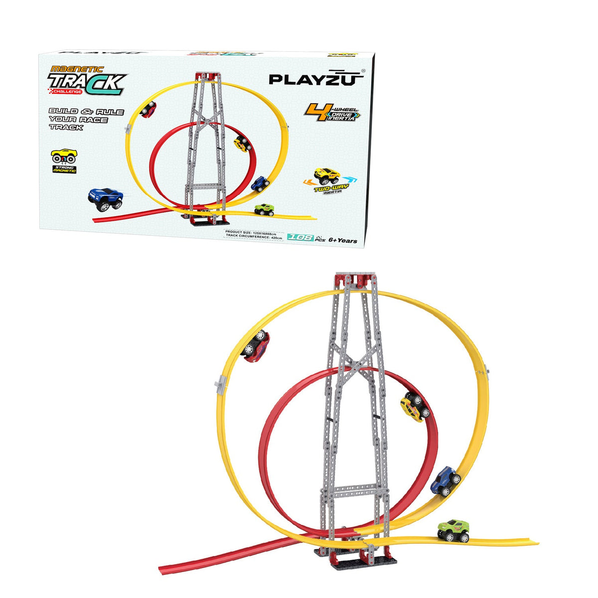 Playzu By Sluban Magnetic Circular Track Set || 6years to 14years - Toys4All.in
