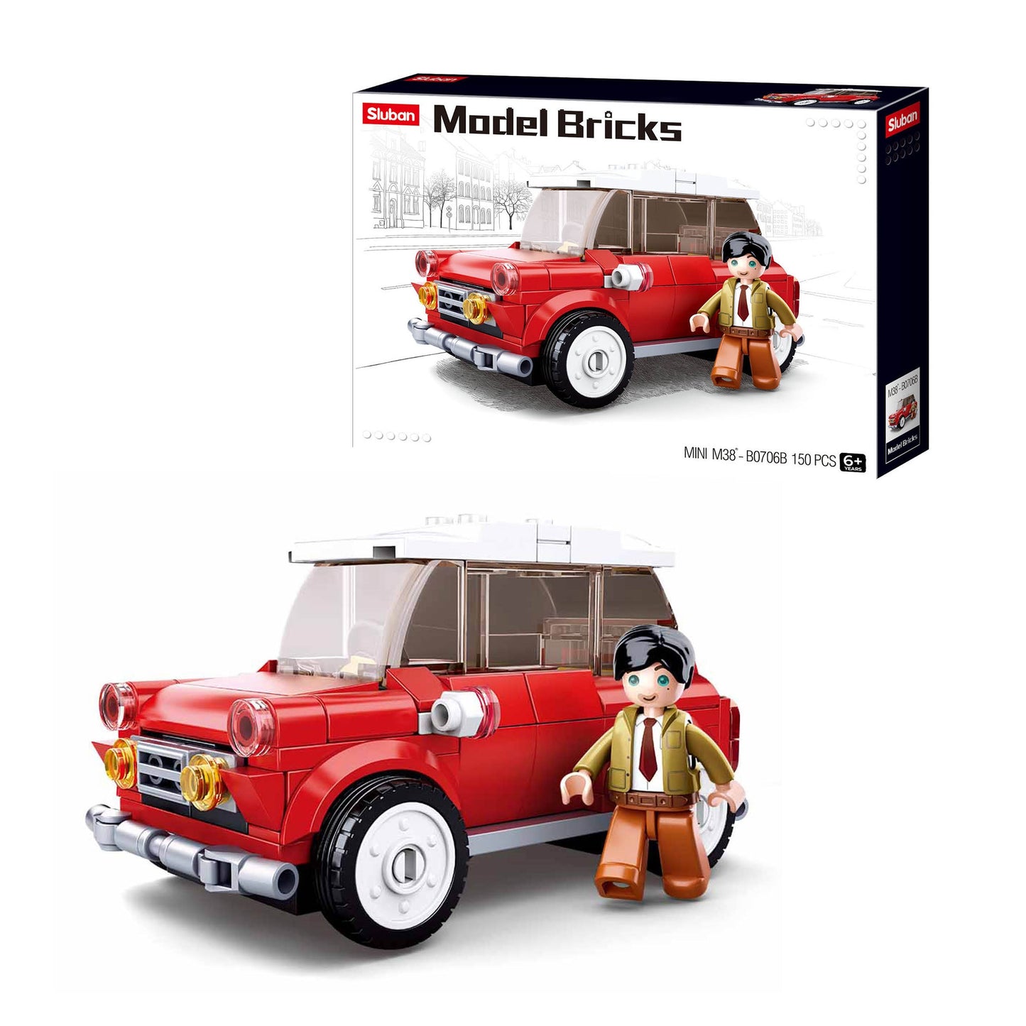 Playzu By Sluban Mini Car Building Toys || 6years to 14years