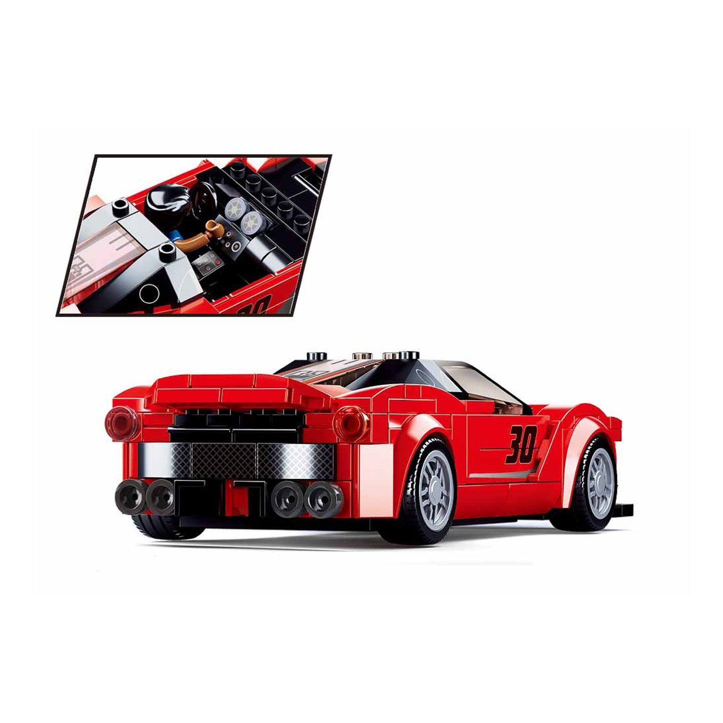 Playzu By Sluban ModelBricks-Racing Car || 8years++