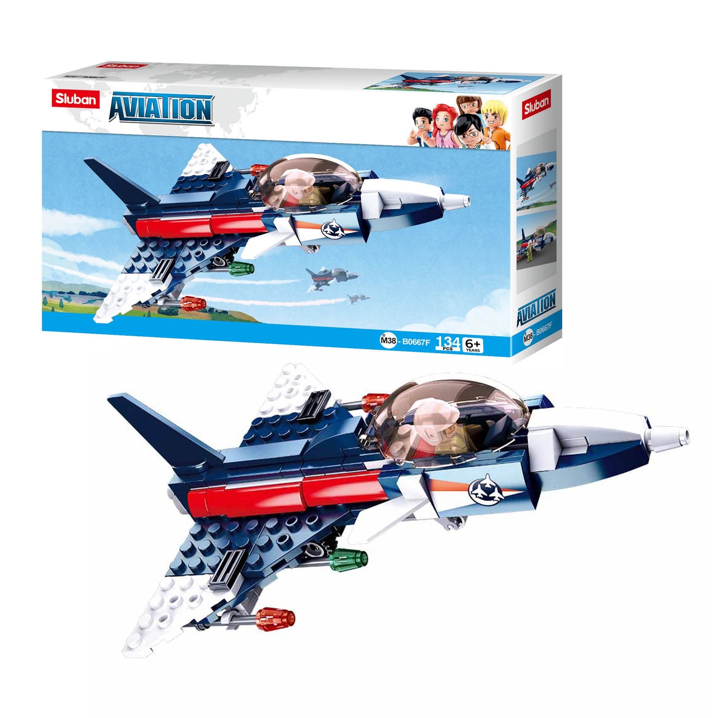 Playzu By Sluban Performance Plane Building Blocks || 6years to 14years - Toys4All.in