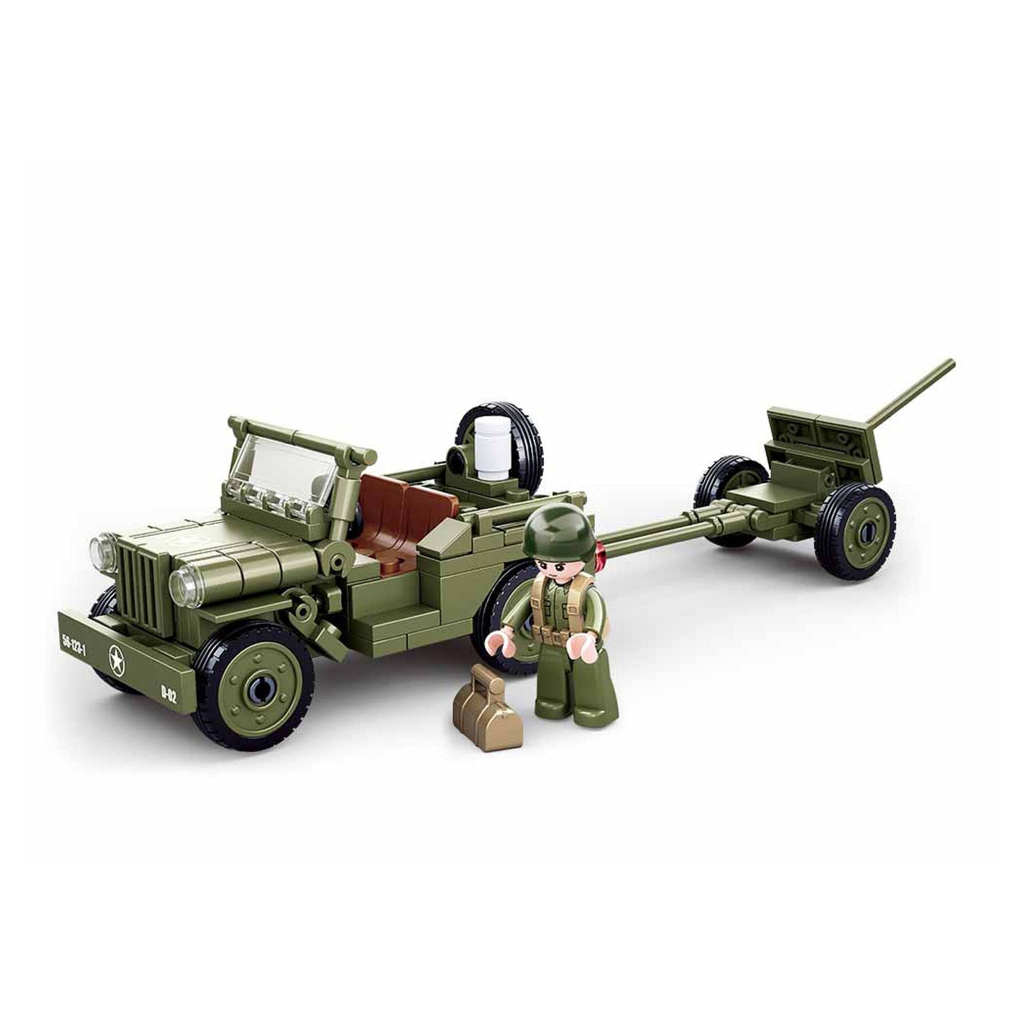 Playzu By Sluban WWII-WILLYS JEEP || 6years++