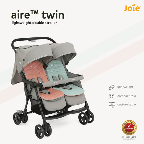 Joie Aire Twin Stroller (Birth to 36 Months) - Open Box