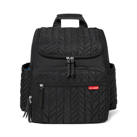 Skip Hop Jet Black Forma Backpack Diaper Bags || Birth+ to 24months