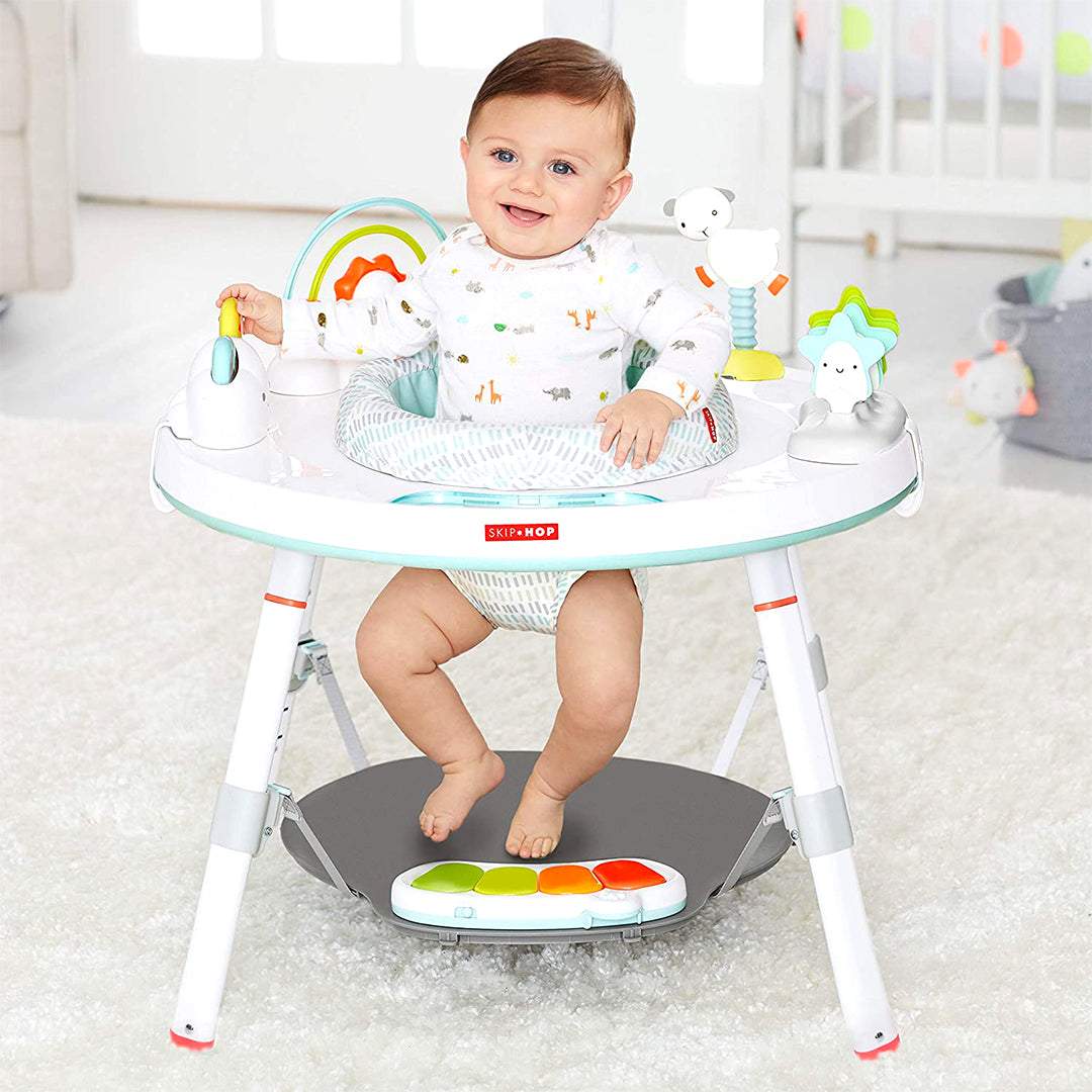 Skip Hop Silver lining Cloud Baby View 3 Stage Activity Center || 4months to 48months