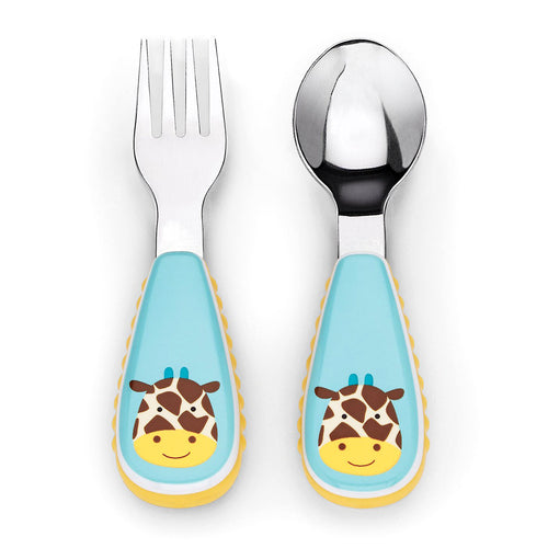 Skip Hop Zoo Utensils Fork & Spoon 3Months to 36Months - Open Box