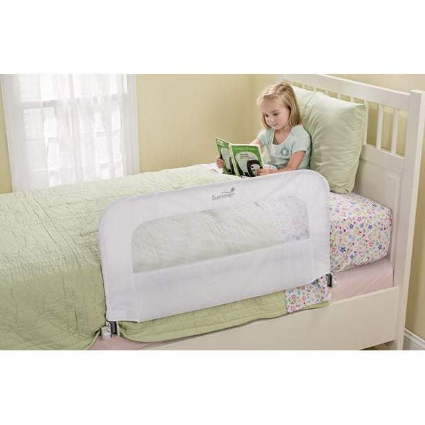 Summer Infant 2in1 Convertible Crib Rail To Bedrail || Fashion-White || Used Birth+ To 24months || Distress Box
