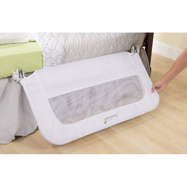 Summer Infant 2in1 Convertible Crib Rail To Bedrail || Fashion-White || Used Birth+ To 24months || Distress Box