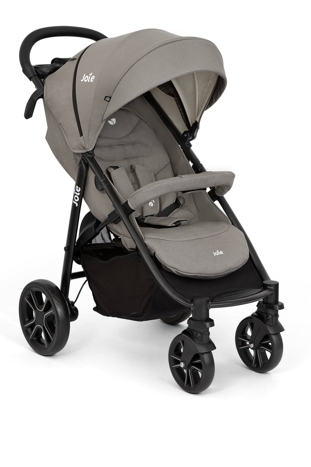 Joie Litetrax 4 Stroller &amp; Gemm Infant Carrier - Travel System - Pebble - Birth to 4 years