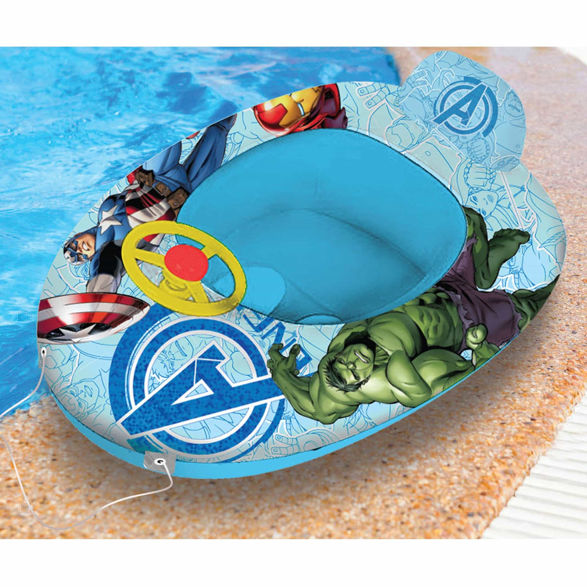Marvel Avengers Inflatable Swim Boats for Kids, Beach Floaties for Summer Swim Party, Leakage Proof Valve Design || 3-8 Years - Toys4All.in