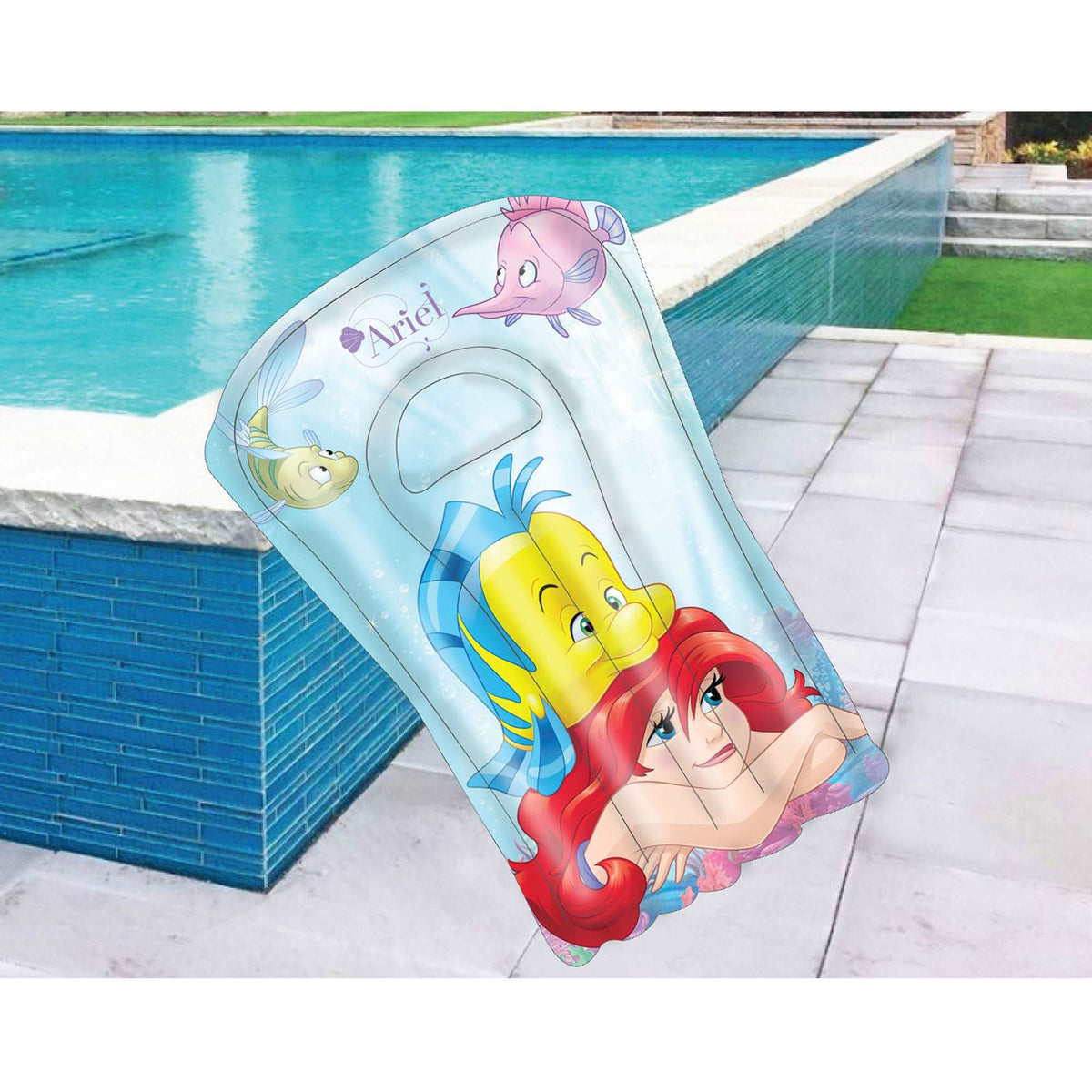 Disney Princess Inflatable Surf Board, Lightweight Portable Boogie Boards with Handles Soft Surfboards for Learning to Swim, Pool Floating, Swimming Floats || 3-8 Years - Toys4All.in