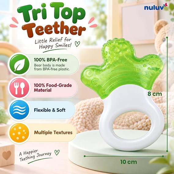 Nuluv Water Filled Teether (Tri Top) - BPA Free