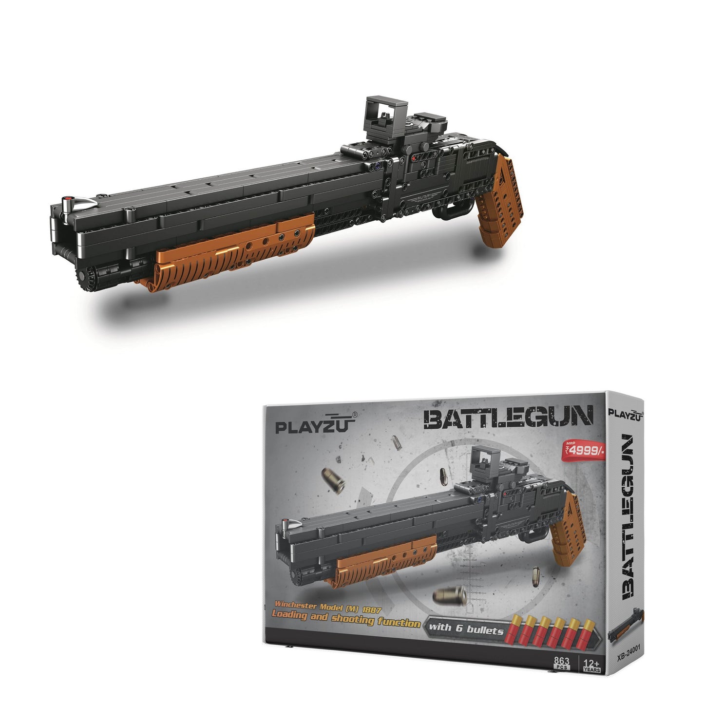 Playzu Battle gun Black 12 Years +