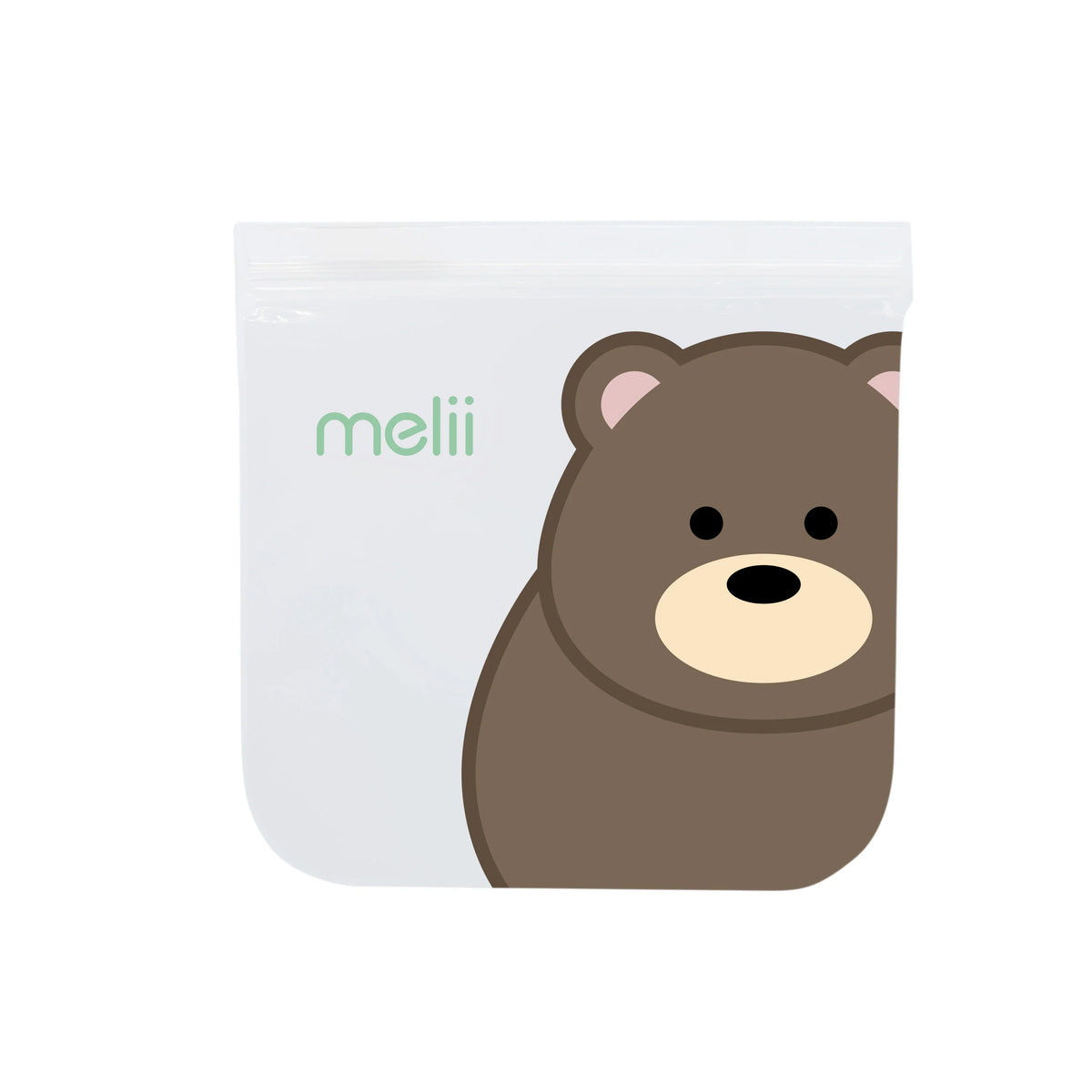 Melii Reusable Eva Animal Snack Bags - 4 pack Multicolor - 3 to 6 Years