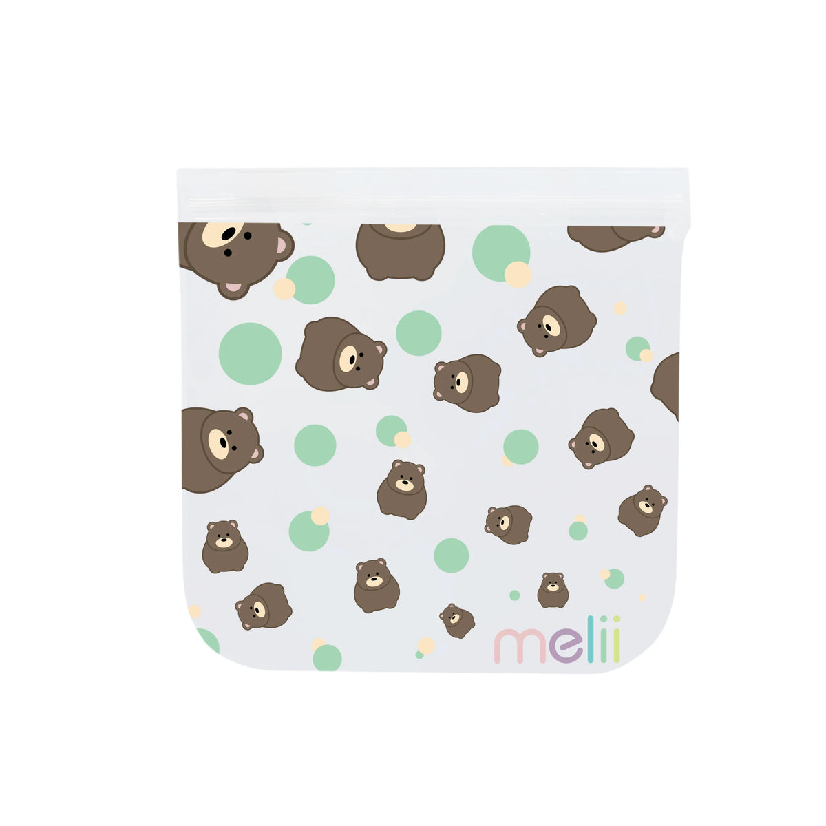 Melii Reusable Eva Animal Snack Bags - 4 pack Multicolor - 3 to 6 Years
