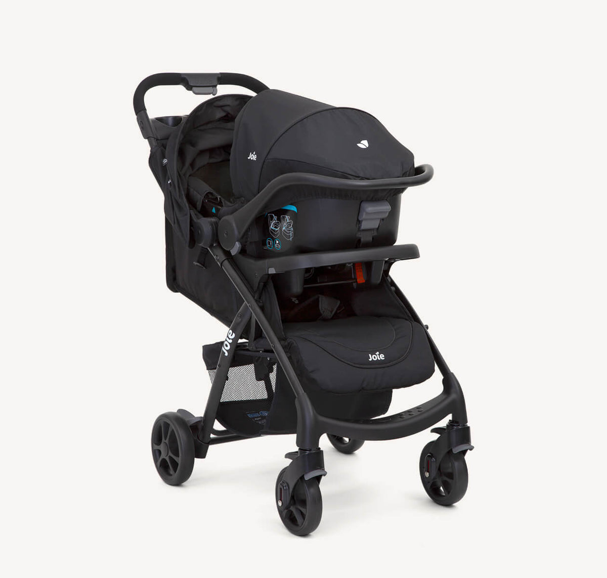 Joie Muze Lx Travel System with Juva-Birth to 36months - coal