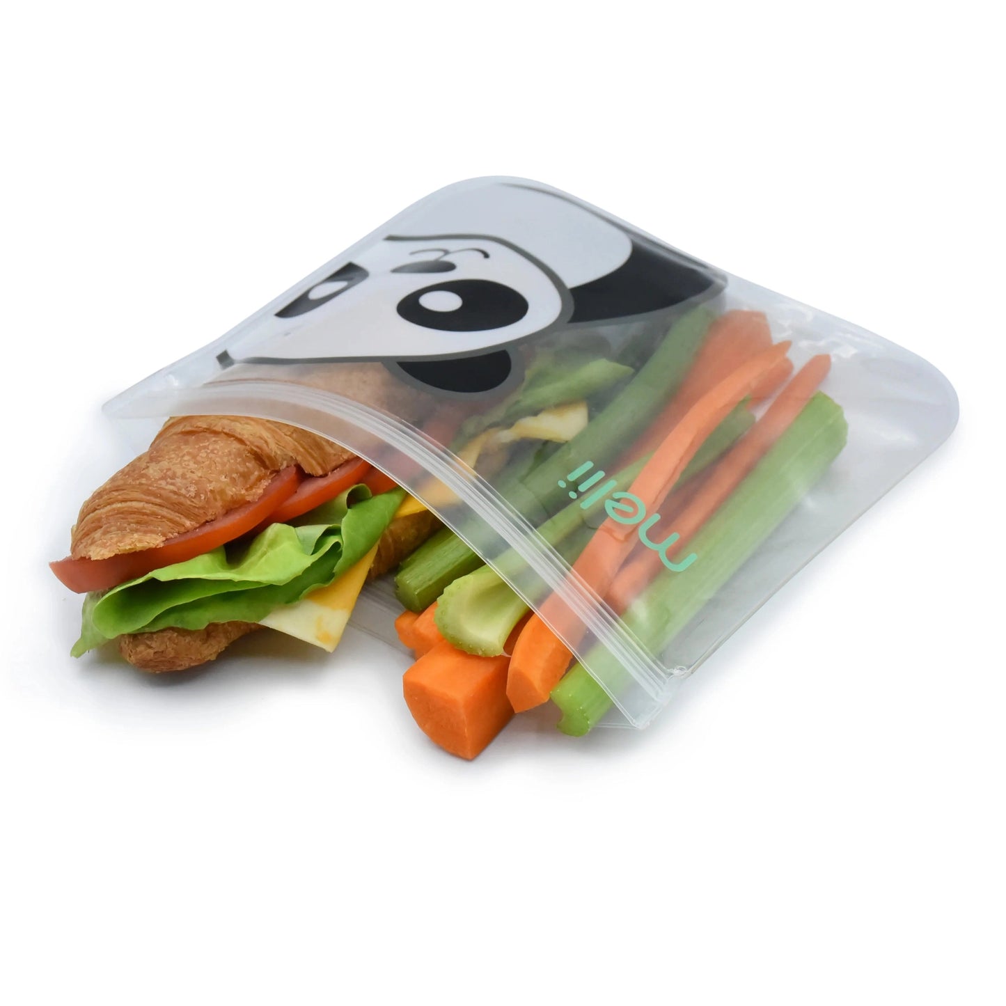 Melii Reusable Eva Animal Snack Bags - 4 pack Multicolor - 3 to 6 Years