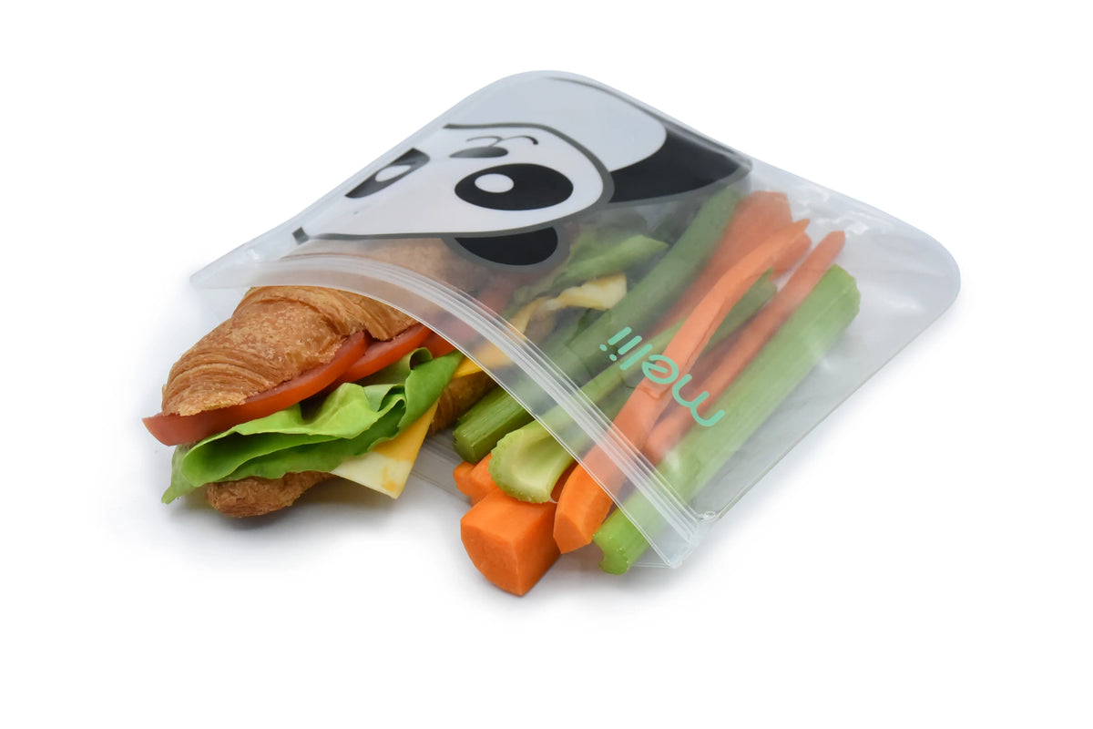 Melii Reusable Eva Animal Snack Bags - 4 pack Multicolor - 3 to 6 Years