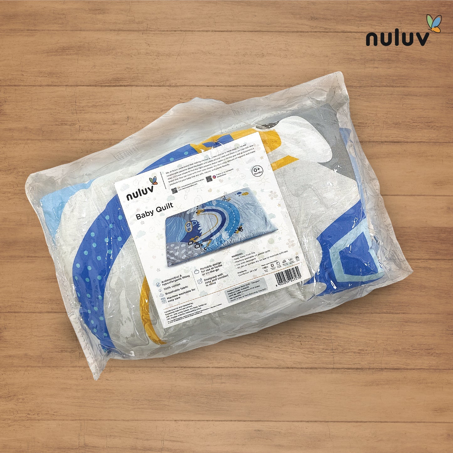 Nuluv Baby Quilt for Newborns