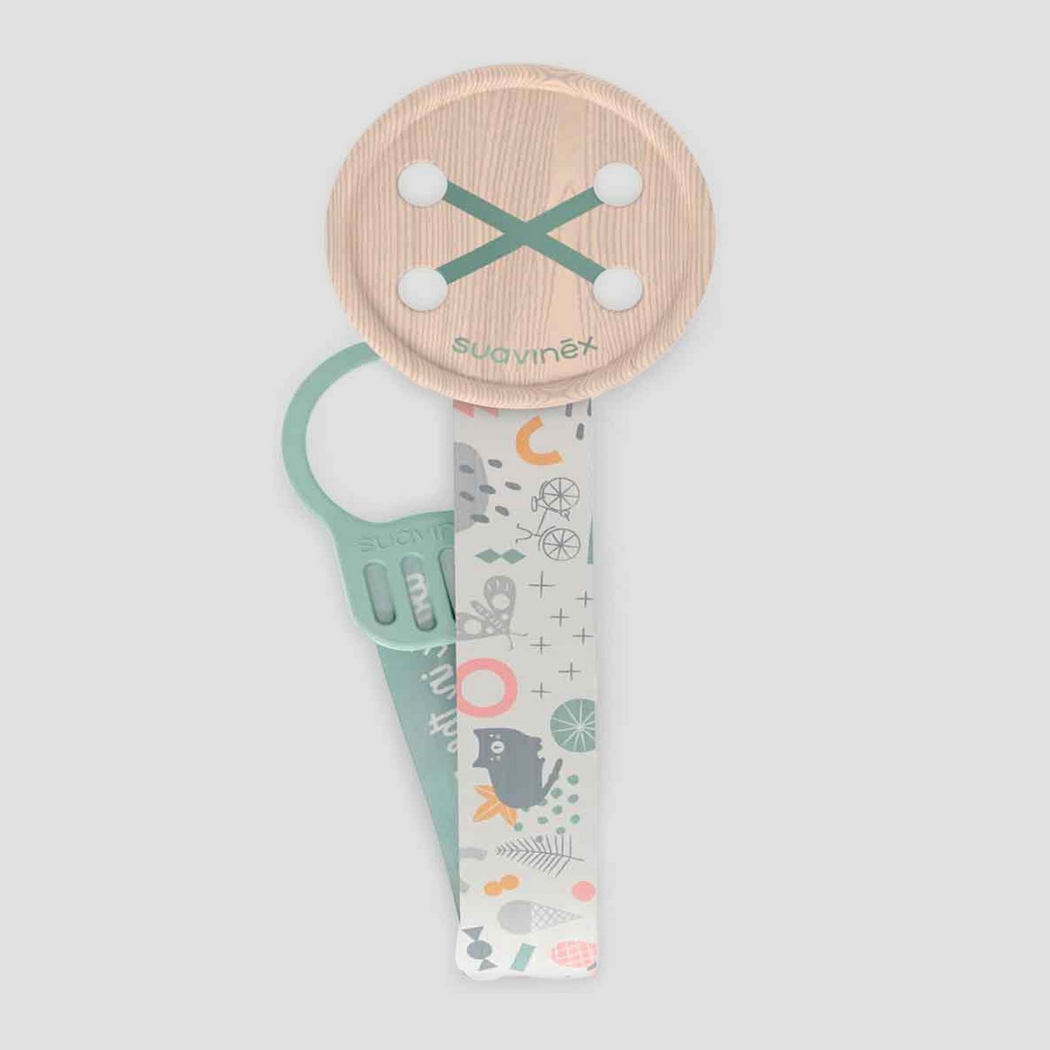 Suavinex Soother Button Clip with Ribbon - Suavinex baby product
